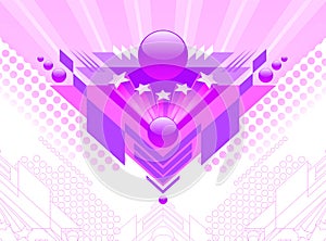 Abstract futuristic design