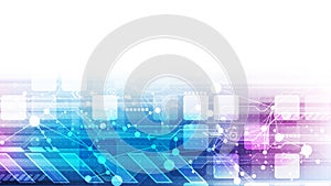 Futuristic technology interface. Hi-tech background. Vector illustration