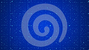 Abstract futuristic infinite flow of scientific data. Network structure of an array of points. Outer space background