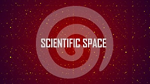 Abstract futuristic infinite flow of scientific data. Network structure of an array of points. Outer space background. Big data