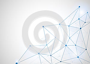 Abstract futuristic shape. Computer generated on white background