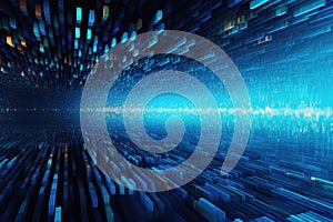 Abstract futuristic technology background. light line design Generative AI