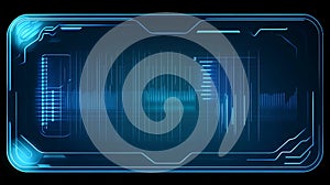 Abstract futuristic technology interface display