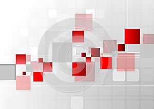 Abstract futuristic technology red grey background