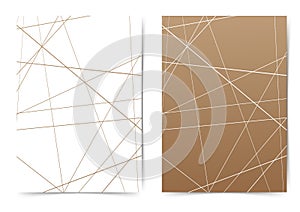 Abstract futuristic thin line pattern folder layout template