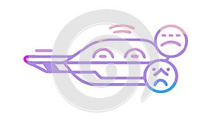 Abstract futuristic transport, sleek design, advanced technology, vector design Generative AI