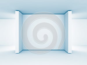 Abstract Gallery Blank Stand. Architecture Background
