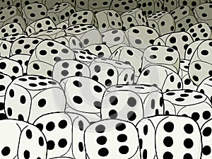 Abstract gambling composition - dices