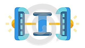 Abstract Game UI Elements Icon: Modern Interface Design, vector design Generative AI