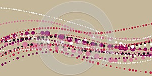 Abstract garland, festoon flat vector illustration