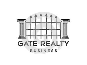 Abstract gate logo design inspiration