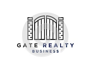 Abstract gate logo design inspiration