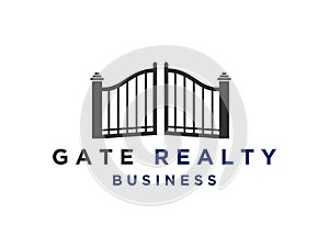 Abstract gate logo design inspiration