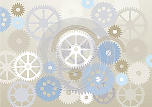 Abstract gear cogs background