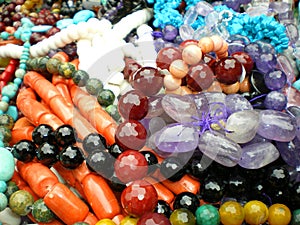 Abstract Gemstone Necklaces