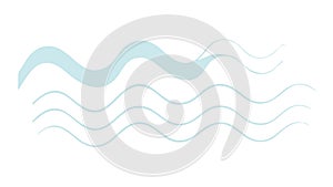 Abstract Gentle Wavy Lines Pattern Background, vector design Generative AI