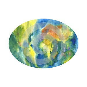 Abstract geographical map in watercolor. World globe day.