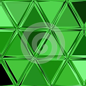 Abstract geomatics triangle block pattern green wallpaper