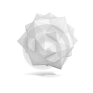 Abstract geometric 3d object