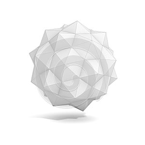 Abstract geometric 3d object