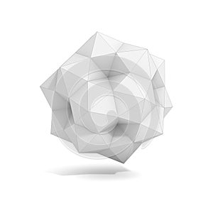 Abstract geometric 3d object