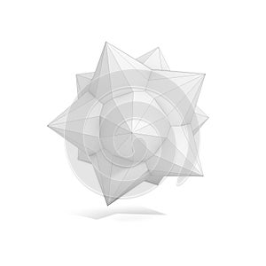 Abstract geometric 3d object