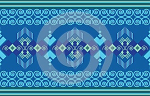 Two Tone Tribal Geometric Pattern