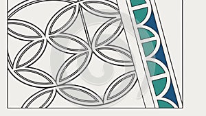 Abstract Geometric Angular Pattern, Dynamic Modern Design, vector design Generative AI