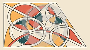 Abstract Geometric Angular Shapes, Modern Design Element, Dynamic Structure, vector design Generative AI
