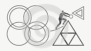 Abstract Geometric Angular Shapes, Modern Dynamic Pattern Design, vector design Generative AI