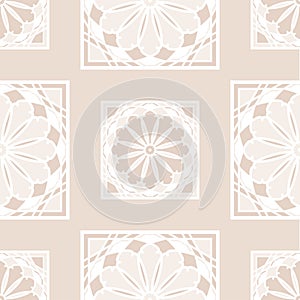 Abstract geometric arabic etnic seamless pattern background.