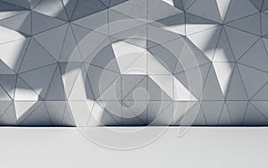 Abstract geometric architecture, 3d rendering