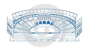 Abstract Geometric Architecture: Modern Urban Structure Design vector design Generative AI