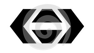 Abstract Geometric Arrow Icon, Direction Progress Symbol, vector design Generative AI