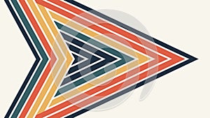 Abstract Geometric Arrow Pattern, Directional Design Element, vector design Generative AI