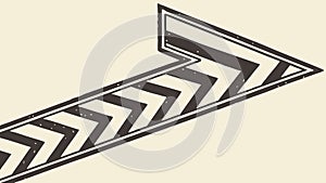 Abstract geometric arrow pattern, dynamic design element symbolizing progress, vector design Generative AI