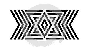 Abstract Geometric Arrow Pattern Vector Design, Dynamic Movement, vector design Generative AI