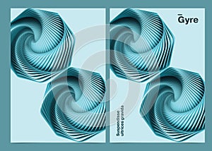 Abstract Geometric Background 3d Spheres Design Poster Template