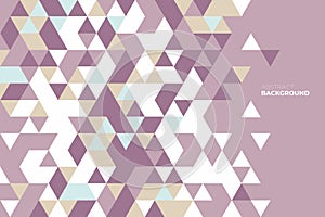 Abstract geometric background. Background of geometric shapes. Colorful mosaic pattern. Retro triangle background