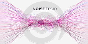 Abstract geometric background. Big data vector background. Sound wave visual. Binary code structure. Voice record