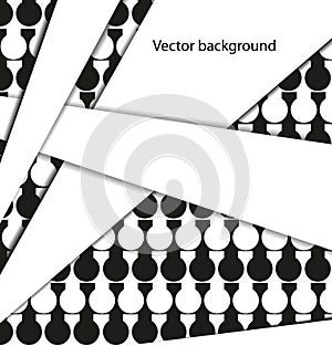 Abstract geometric background in black and white