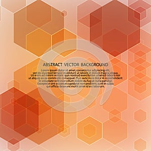 abstract geometric background. colored hexagons. eps 10
