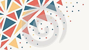 Abstract Geometric Background with Colorful Exploding Triangles vector design Generative AI