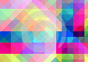 Abstract geometric background with colorful tiles