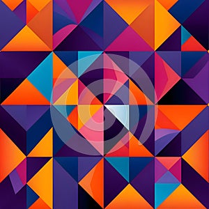 Abstract geometric background with colorful triangles. Vector illustration. Eps 10