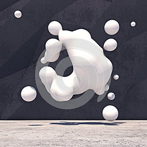 Abstract geometric background of the concrete