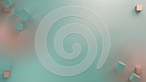 Abstract Geometric Background with Cubes