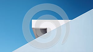 Abstract geometric background, 3d render. Minimalistic design. Generative AI