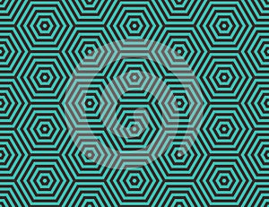 Abstract geometric background. Embedded hexagons.