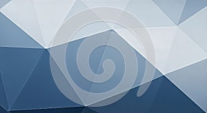 Abstract Blue Geometric Low Poly Background